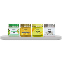 DR.RASHEL Aloe Vera Scrub, Gold Gel Scrub, De-Tan Gel & Pearl Cream For Face & Body 380 ml Each (Combo Pack of 4)