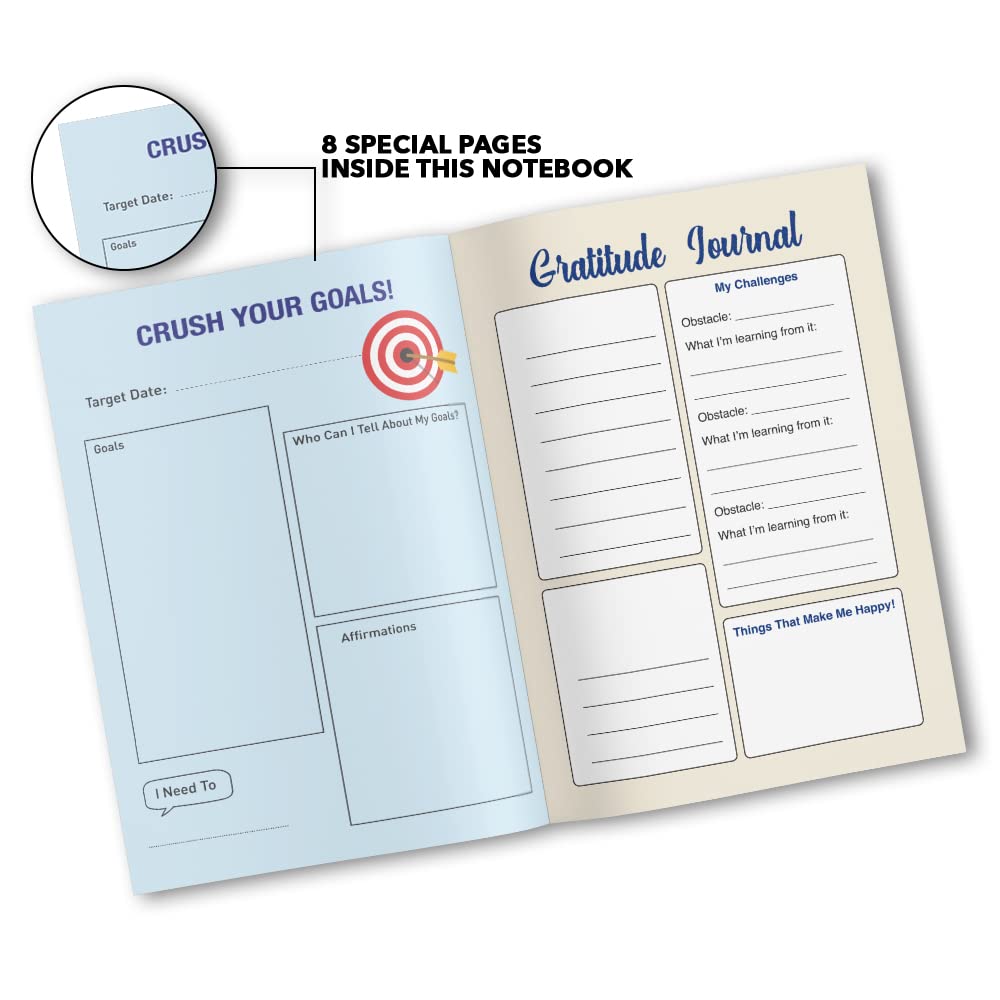 Classmate Pulse A5 Notebook | Flexi-Bound Hard Cover Notebook | 176 Pages | 80GSM Natural Shade Paper | Unruled | 8 Special Pages Inside |Ideal for Personal and Professional Use
