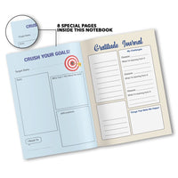 Classmate Pulse A5 Notebook | Flexi-Bound Hard Cover Notebook | 176 Pages | 80GSM Natural Shade Paper | Unruled | 8 Special Pages Inside |Ideal for Personal and Professional Use