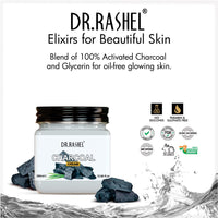 DR.RASHEL Charcoal Face Cream For Women and Men (380 Ml) | All Skin Types |Soft and Healthy Skin | Repairing & Nourishment | Deep Hydration & Moisturization | 100% Vegan | Paraben Free