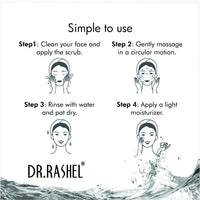 DR.RASHEL Scrub For Face & Body (Vitamin C Scrub, 380 ML) | All Skin |Cleanser Scrub For Deep Exfoliation | Dead Skin Remover Scrub | Tan Removal | Blackhead Remover Scrub