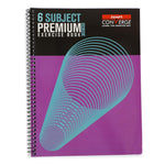Luxor 6 Subject Spiral Premium Exercise Notebook, Single Ruled - (18cm x 24cm), 300 Pages