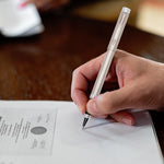 Parker Folio Stainless Steel Chrome Trim Roller Ball Pen|Ink Color : Blue | Perfect For Corporate Gifting | Elite Pen For Professionals