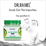 DR.RASHEL Aloe Vera Scrub For Face & Body (380 Ml) | All Skin |Cleanser Scrub For Deep Exfoliation | Dead Skin Remover Scrub | Tan Removal | Blackhead Remover Scrub
