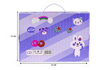 GJSHOP Mix Stationary Combo Gift Set for Kids, 1 Water Bottle | 1 Pencil Box | 2 Pencil | 1 Eraser | 1 Scale | 1 Sharpner | 4 Colour Sketch pens. (Blue)