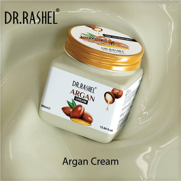 DR.RASHEL Argan Cream For Men & Women With Goodness of Argan oil & Vitamin E (380 Ml) | Hydrating & Moisturizing Facial Cream |soothing & Cleansing Facial Cream For All Skin Types