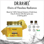 DR.RASHEL Gold Face Pack for Glowing Skin, Oil Control, Acne, Pimples, Detan, Blemishes, Pigmentation & Brightening, Face Cleansing For Face & Body (380 Ml)