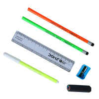 DOMS School Essentials Neon Prime Kit | Stationery Kit | 6 Assorted Items | Gifting Kit | Pack of 1 x 20 Set