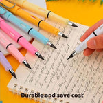Hari Patra Everlasting Pencil Infinite Pencil,Infinity Pencil With Eraser,Inkless Magic Pencils,Portable Reusable Erasable Writing Pencil(Pack Of 4),Blue