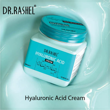 DR.RASHEL Hyaluronic Face Cream For Women and Men (380 Ml) | All Skin Types |Soft and Healthy Skin | Repairing & Nourishment | Deep Hydration & Moisturization | 100% Vegan | Paraben Free