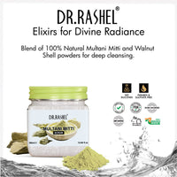 DR.RASHEL Multani Mitti Scrub For Face & Body (380 Ml) | All Skin |Cleanser Scrub For Deep Exfoliation | Dead Skin Remover Scrub | Tan Removal | Blackhead Remover Scrub