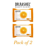 DR.Rashel Vitamin C Pack of 2 Face Wipes, Enriched with goodness of Vitamin C and Aloe Vera Extract | For Multi purpose use | Gives Refreshing and Glowing Skin.(25 pc x 2)