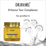 DR.RASHEL Gold Gel Face & Body Scrub For Men and Women (380 Ml) | All Skin |Cleanser Scrub For Deep Exfoliation | Dead Skin Remover | Tan Removal | Blackhead Remover