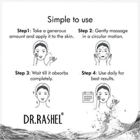 DR.RASHEL Charcoal Face Cream For Women and Men (380 Ml) | All Skin Types |Soft and Healthy Skin | Repairing & Nourishment | Deep Hydration & Moisturization | 100% Vegan | Paraben Free