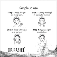 DR.RASHEL Sandal Gel For Face & Body (380 Ml) | All Skin |Cleanser Gel For Deep Exfoliation | Dead Skin Remover | Tan Removal | Blackhead Remover | Applicabl For Men and Women
