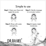 DR.RASHEL Charcoal Gel Face & Body Scrub For Men and Women (380 Ml) | All Skin |Cleanser Scrub For Deep Exfoliation | Dead Skin Remover | Tan Removal | Blackhead Remover