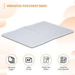 Metal Spiral Notebooks A5 Size 160 Sheet | High Bright Paper | Blank Pages | Thick Black Covers | Pack of 3 (Assorted Colours)