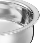 Solimo Stainless Steel Handi Set size 15cm,16 cm,19cm,21cm (4 pieces, 750ml, 1100ml, 1500ml and 1900ml)