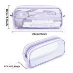 Elegious Big Net Pencil Pouch Durable, Stylish & Spacious Organizer for Pens, Pencils, and Small Accessories Ideal for School, Office, and Travel Pack of 1 (Big NET Purple Pouch) Brand: Elegious