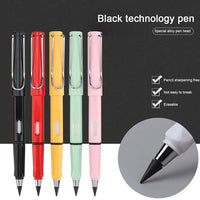 Hari Patra Everlasting Pencil Infinite Pencil,Infinity Pencil With Eraser,Inkless Magic Pencils,Portable Reusable Erasable Writing Pencil(Pack Of 4),Blue