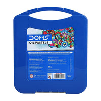 Doms 25 Shades Oil Pastels | Comes In Hard Plastic Case | Smooth Color Intermixing With Bright & Intense Colors | Free Pastel Holder, Sharpner & Scratching Tool Inside | Pack of 1