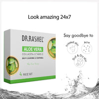 DR.Rashel Aloe Vera Skin Series Infused with the Goodness of Aloe Vera Extract & Vitamin E | Gently Cleanses & Boost Hydration | Facial Cleanser, Day Cream, Night Cream & Face Serum