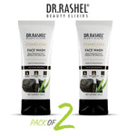 DR.RASHEL Face Wash Natural Extracts Charcoal Facewash Deep Cleansing & Helps Reduce Dirt and Oil Suitable For All Skin Types -Pack of 2(100 ML) Each