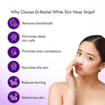 DR.Rashel Nose Pore Strips For Pore Cleansing | Deep Cleansing Nose Strips For Instant And Painless Blackheads Removal | Deep Purifying Blackhead Remover Strips for Nose | 10 PCS (White Skin)