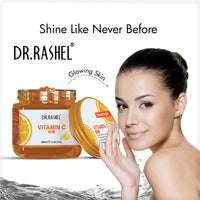 DR.RASHEL Customized Facial Combo Pack of Charcoal Scrub| Vitamin C Gel |Fruit Scrub |Pearl Face Pack & Body Facial Kit For Women Paraben & Sulfate Free - Pack of 4 (380 ML) Each