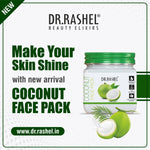 DR.RASHEL Tender Coconut Cream For Men & Women With Goodness of Coconut Extract (380 Ml) | Hydrating & Moisturizing Facial Cream |Soothing & Cleansing Facial Cream For All Skin Types