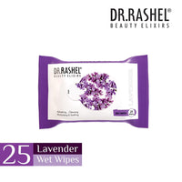 DR.Rashel Lavender Pack of 2 Face Wipes, Enriched with goodness of Lavener and Aloe Vera Extract | For Multi purpose use | Gives Refreshing and Glowing Skin.(25 pc x 2)
