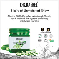 DR.RASHEL Cucumber Gel For Men & Women For Moisturizing And Glowing Skin Enrich With Natural Extract of Cucumber | Parabens, SLS, Silicones & Colour Free (380ml)