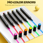 Risum Fine Marker Pen, Water Pen, Outline Marker Pens, Sketch Set, Drawing Materials, Acrylic Pen, Color Full Pen, Markers 48 Set, Paint Pens, Touch Cool Markers, Magic Pencil For Kids Black (24)
