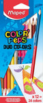 Maped Color'Peps Color Pencil Set-Pack Of 24|Multicolor