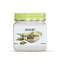 DR.RASHEL Multani Mitti Scrub For Face & Body (380 Ml) | All Skin |Cleanser Scrub For Deep Exfoliation | Dead Skin Remover Scrub | Tan Removal | Blackhead Remover Scrub