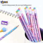 Toyshine Pack of 26 Pencils HB Graphite Pencils Thick Strong Grip Pencils, Suitable for School, Kids Art Drawing Drafting Sketching Shading (24 Pencils, 2 Erasers)