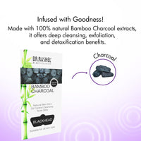 DR.Rashel Nose Pore Strips For Pore Cleansing | Deep Cleansing Nose Strips For Instant And Painless Blackheads Removal | Deep Purifying Blackhead Remover Strips for Nose | 10 PCS (Bamboo Charcoal)