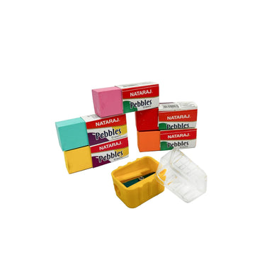 Nataraj Writing Kit|5 Pencils|1 Filly Sharpener|1 Pouch Of 5 Pebbles Erasers|1 Itip Gel Pen|1 Classic Ball Pen|1 15Cm Scale|1 Pasto Eraser|Portable Kit|Academic Kit|Ideal For Gifting, Ink black
