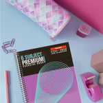 Luxor 6 Subject Spiral Premium Exercise Notebook, Single Ruled - (18cm x 24cm), 300 Pages