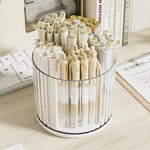 HOME CUBE 1 Pc Rotating Pen pencil Holder with 6 Slot Desk Organizers for Office Supplies Stationery Pens Staplers Clips office Home