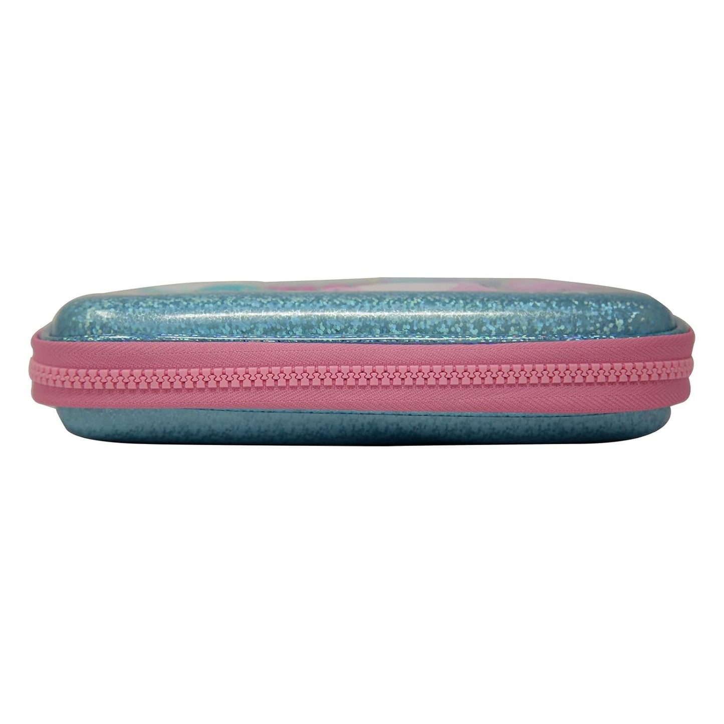 Smily Kiddos Sparkle Pencil Case - Narwhale Theme (Light Blue) School Pencil Cases For Boys&Girls|Birthday Return Gifts|Kids School Supplies|Kids School Stationery|Hardtop Pencil Cases