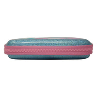 Smily Kiddos Sparkle Pencil Case - Narwhale Theme (Light Blue) School Pencil Cases For Boys&Girls|Birthday Return Gifts|Kids School Supplies|Kids School Stationery|Hardtop Pencil Cases