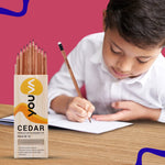 YOUVA Navneet Youva | Cedar Pencils With Eraser Tip For Students And Professionals | Writing Pencils | Pack Of 10 | Black