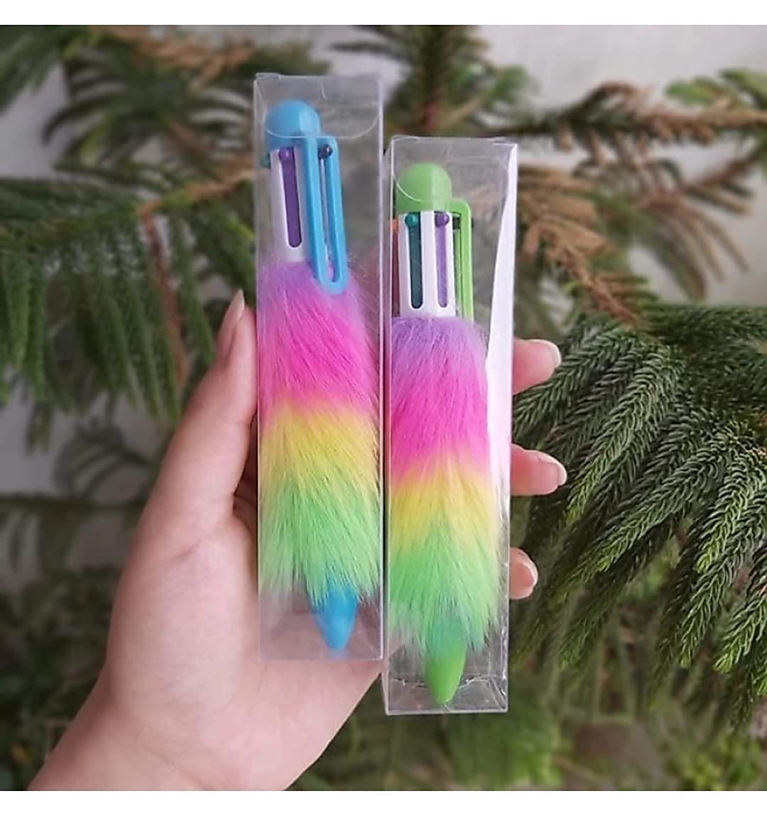 NOIee Combo of Unicorn Stationery Pens and Pencils Combo of 8+1 Unicorn Pen with Unicorn Transparent Big Pouch Stationery Combo for Kids Best Gift