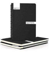 College Spiral Notebook | A5 Size | 5.5" x 8.2" Blank Travel Writing Notebooks | 120 Pages Each | Ideal for Students, Office, Business, & Sketching | Set of 3