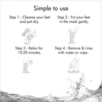 DR.RASHEL De-Tan Peeling & Exfoliating Foot Mask For Baby Soft Feet | Removes Dry Skin & Hard Calluses | Hydrates Dry Feet - 1.00 Count