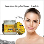 DR.RASHEL Gold Face Pack for Glowing Skin, Oil Control, Acne, Pimples, Detan, Blemishes, Pigmentation & Brightening, Face Cleansing For Face & Body (380 Ml)