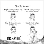 DR.RASHEL Gold Gel Face & Body Scrub For Men and Women (380 Ml) | All Skin |Cleanser Scrub For Deep Exfoliation | Dead Skin Remover | Tan Removal | Blackhead Remover
