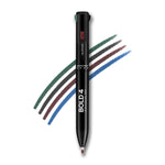 RENEE Bold 4-4-in-1 Kajal - Four Shades Black, Brown, Teal & Blue - Matte Finish, Rich Color Payoff, One-stroke Application, Travel Friendly & Easy to Use