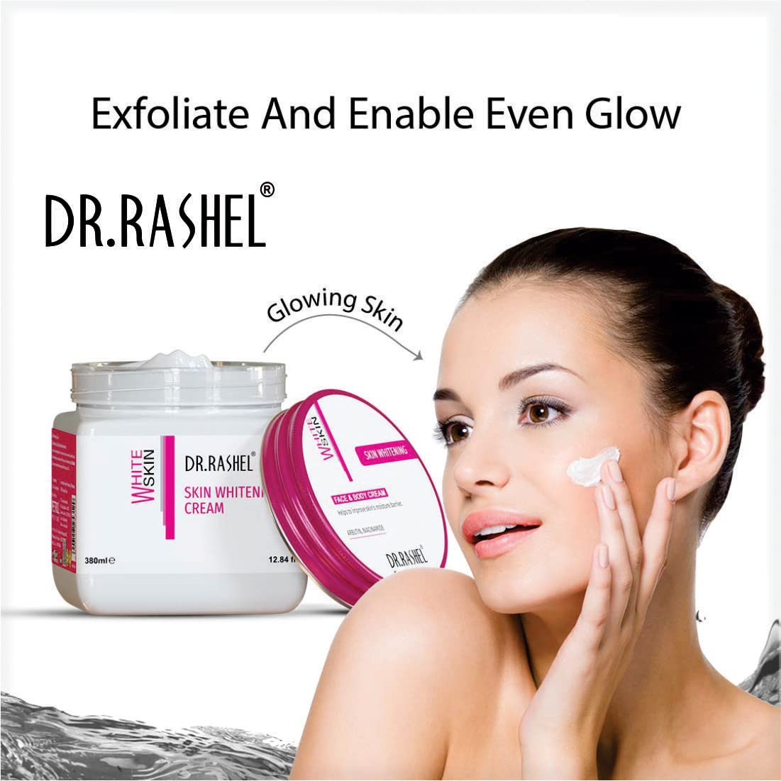 DR.RASHEL White Skin Face Cream For Women and Men (380 Ml) | All Skin Types |Soft and Healthy Skin | Repairing & Nourishment | Deep Hydration & Moisturization | 100% Vegan | Paraben Free